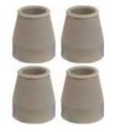 Replacement Rubber Tips for Convaquip Walkers, Bath Seats, Crutches, Canes, Side Steppers, Shower Chairs, and Commodes